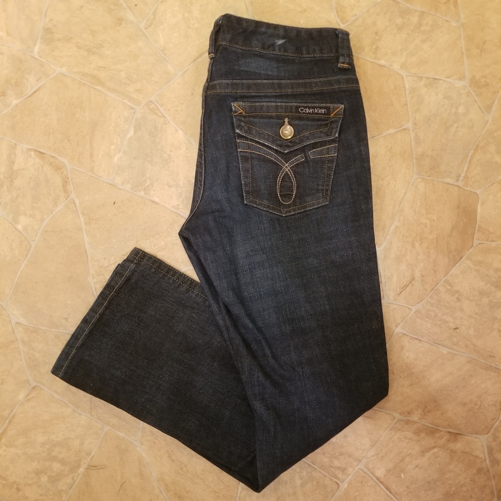 Calvin Klein Womens Boot Cut Jean's sz 10